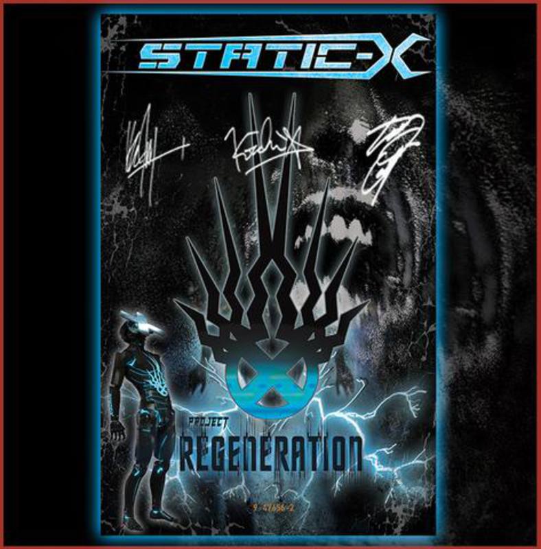 Project regeneration vol 2. Static x плакат. Static x логотип. Static x мерч. Static x Project Regeneration.